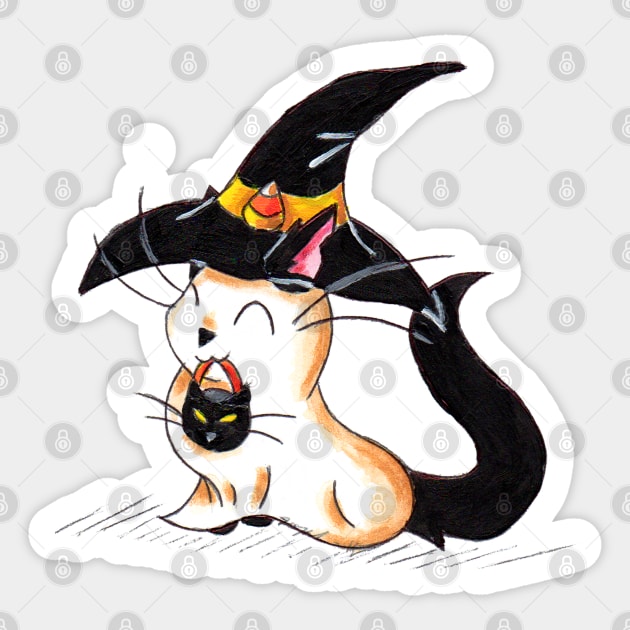 Salem Ghost Sticker by KristenOKeefeArt